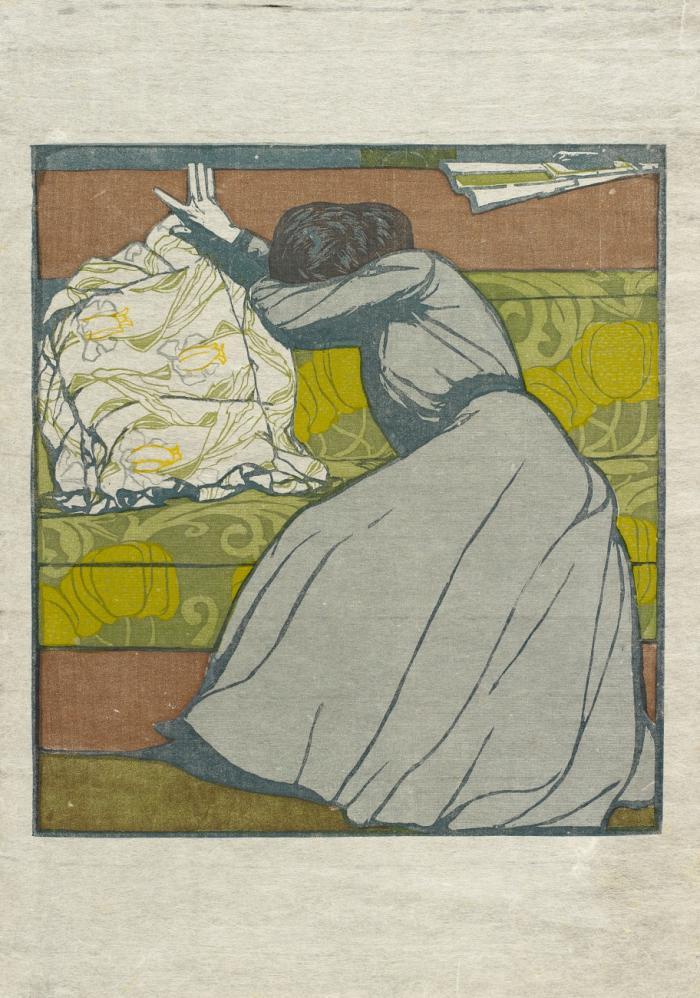DER POLSTER (MARTHA KURZWEIL AUF DEM DIWAN SITZEND)