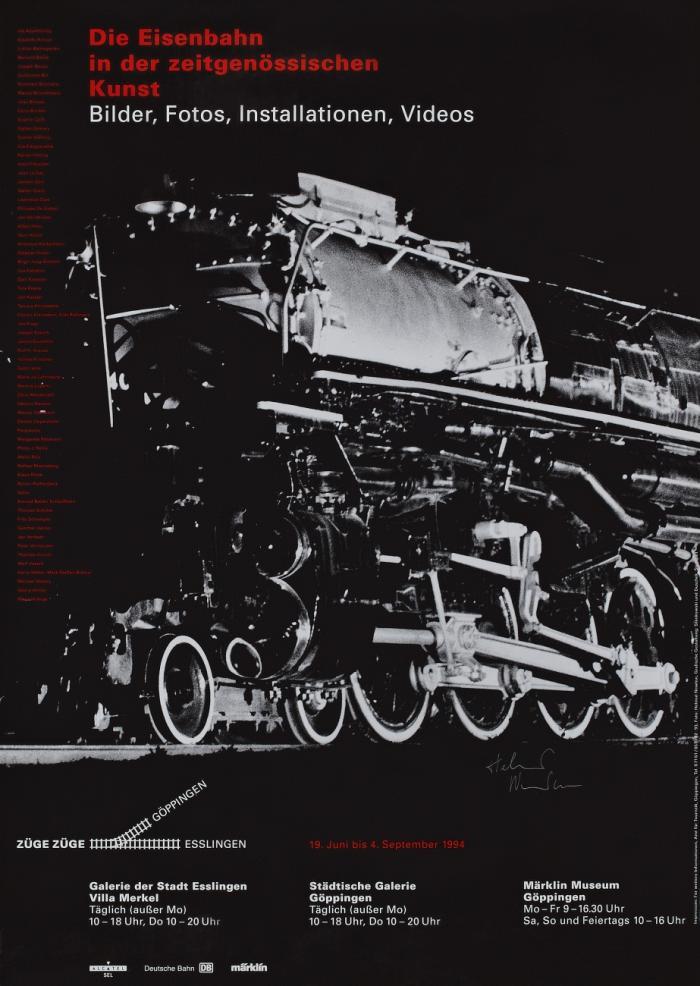 HELMUT NEWTON NY CARLSBERG GLYPTOTEK 1990 / DIE EISENBAHN IN DER ZEITGENOSSISCHEN KUNST 1994