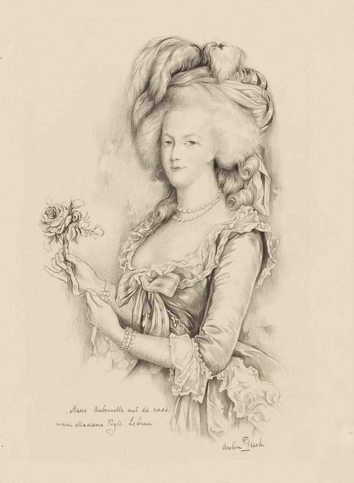 MARIE ANTOINETTE MET DE ROOS - NAAR MADAME VIGÉE LEBRUN