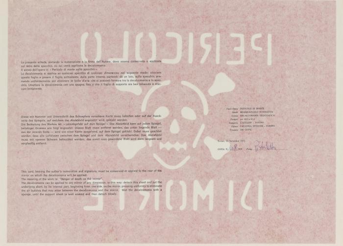 PERICOLO DI MORTE