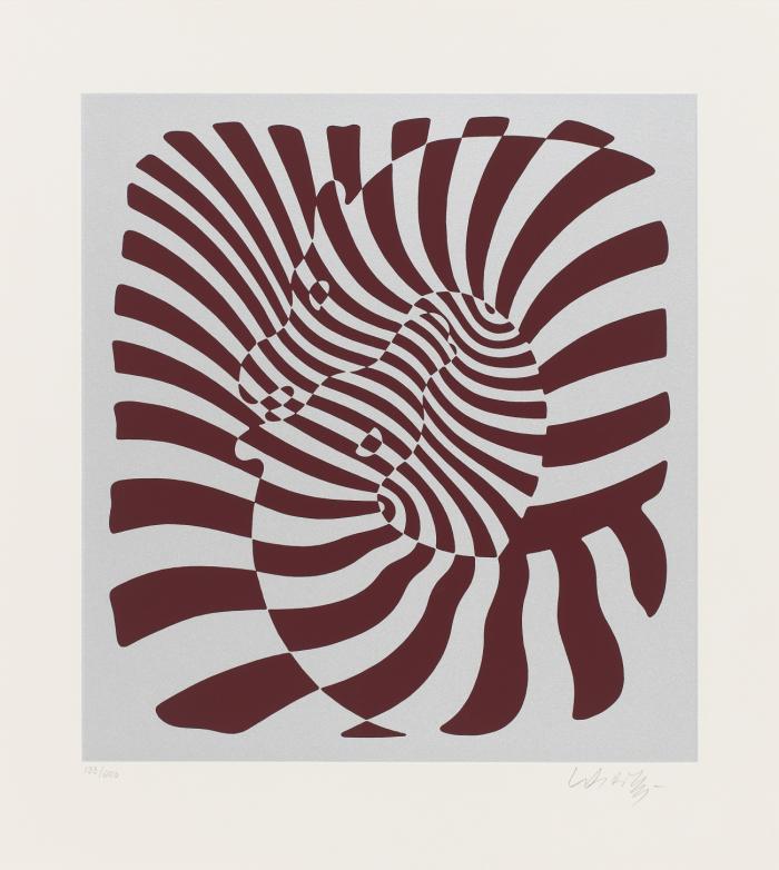 ZEBRA COUPLE (SILVER/BORDEAUX)