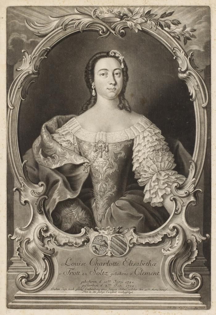 Porträts. - Sammlung von 7 Blatt, davon 6 Schabkunstblätter und 1 Kupferstich nach J. G. Schlütter, A. Graff, J. C. Fuessli u.a., um 1760.