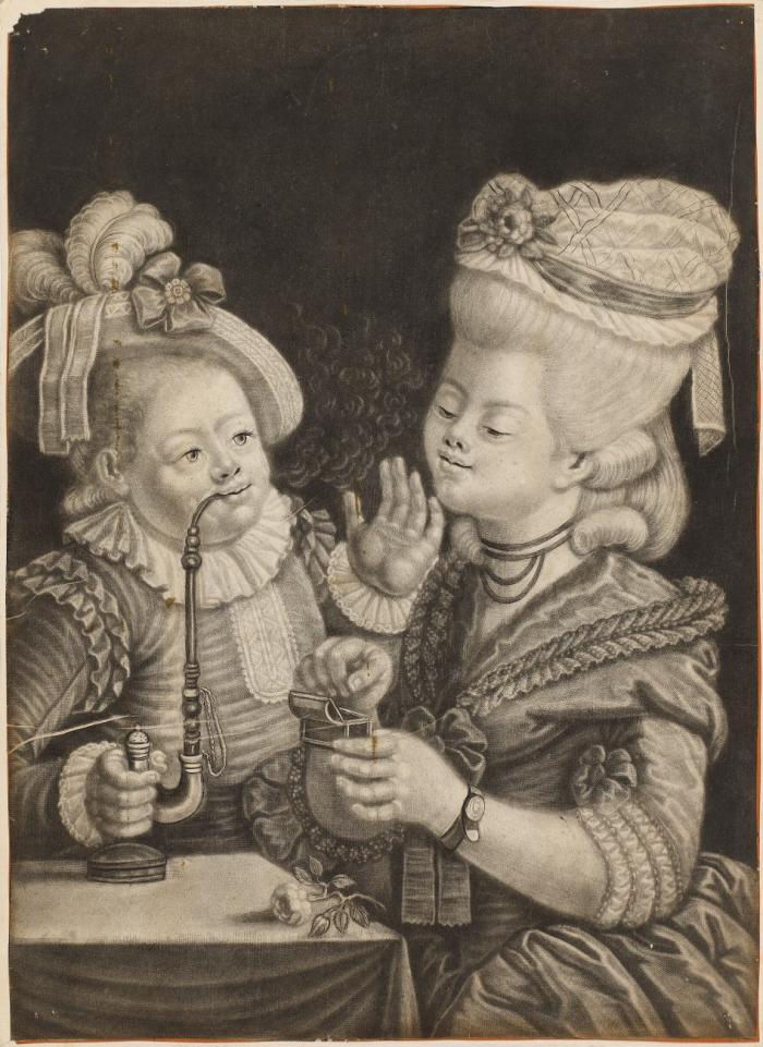 Sinne.- Das Sehen / Das Hören / Das Riechen / Das Tasten, jeweils dargestellt in Paaren
