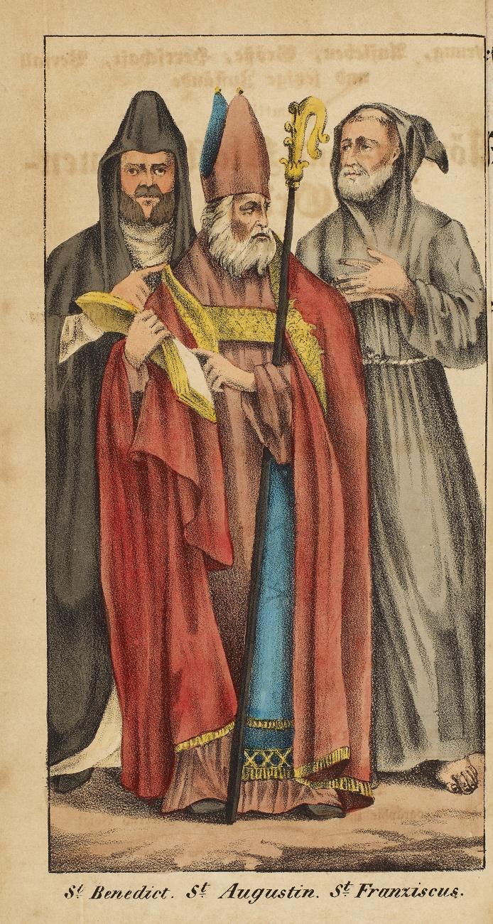 Ursprung, Aufleben, Größe, Herrschaft, Verfall und jetzige Zustände sämmtlicher Mönchs- und Klosterfrauen-Orden im Orient und Occident. 2 Tle. u. Suppl. in 2 Bdn.