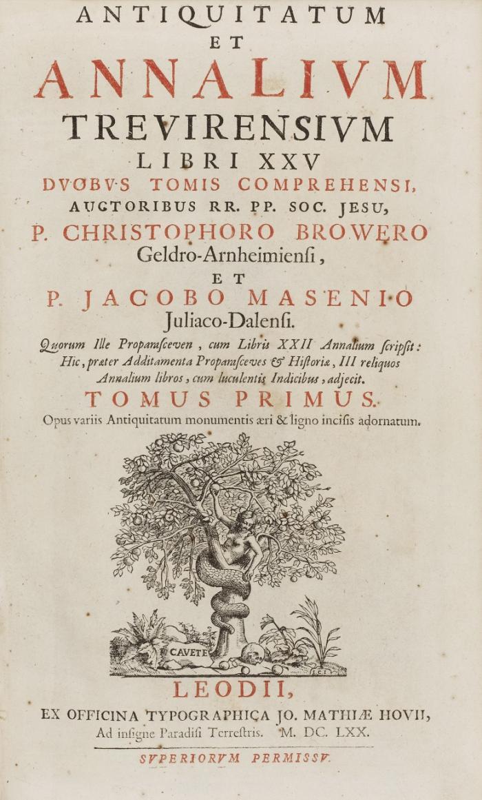 Antiquitatum et annalium Trevirensium libri XXV. 2 in 1 Bd.