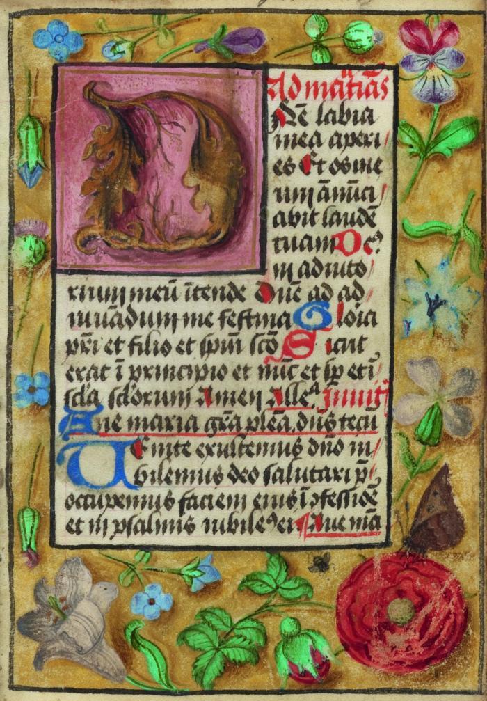 Lateinisches Stundenbuch. Nördliche Niederlande (Utrecht?), Anfang des 16. Jahrhunderts.
Handschrift auf Pergament.