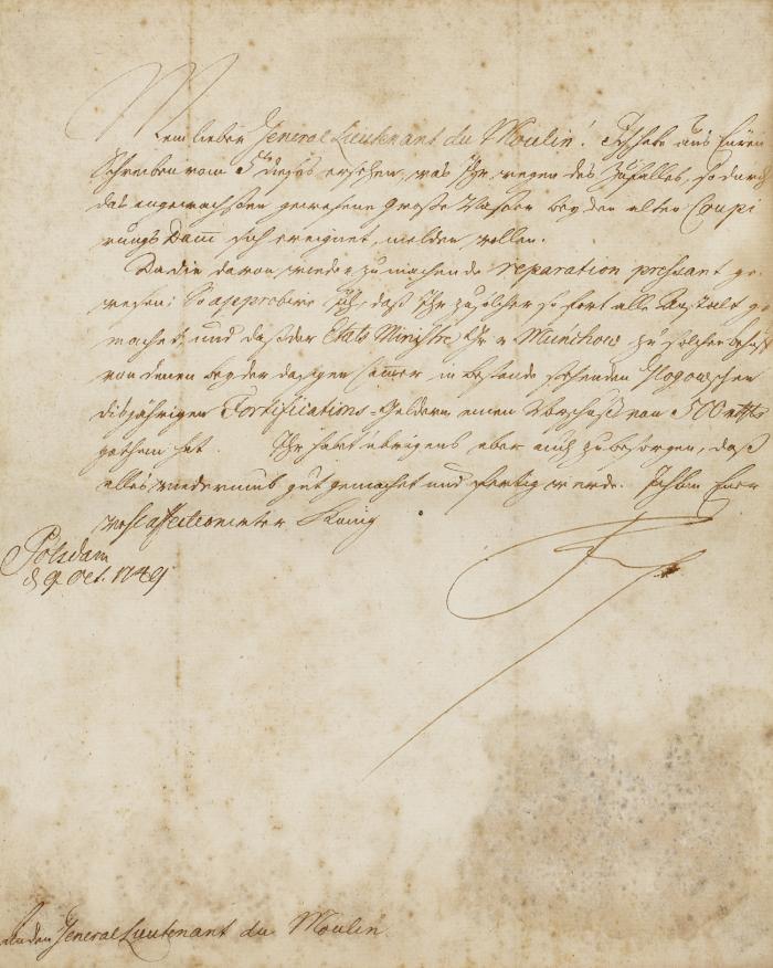 2 Briefe m. e. Paraphe („Fch