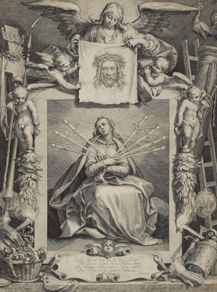 Muttergottes der sieben Schmerzen.