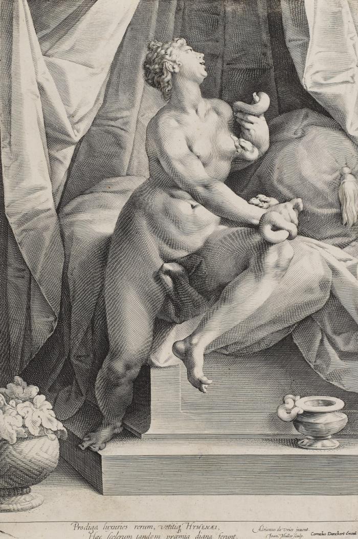 Kleopatra und die Schlangen.