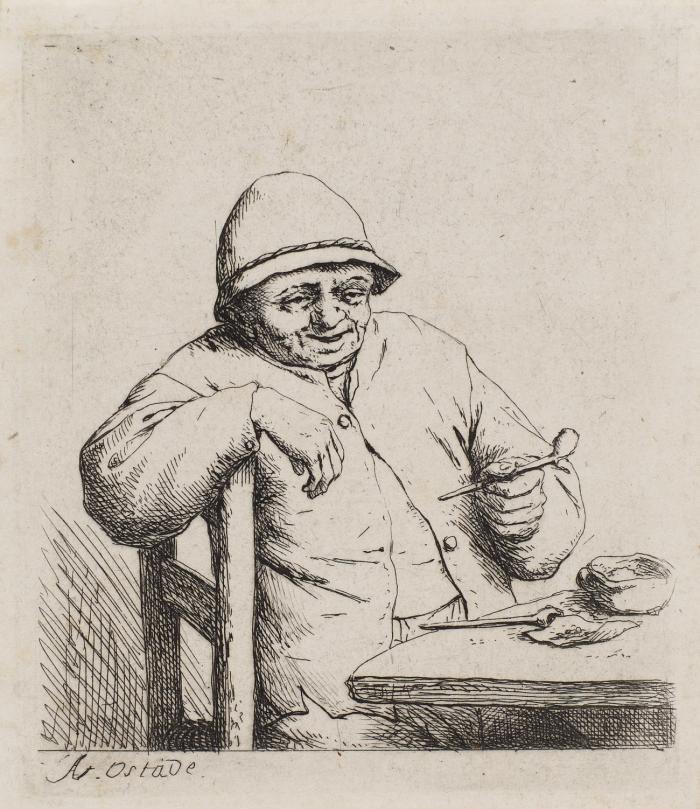 Der lächelnde Raucher.