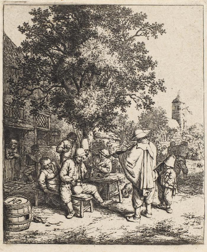 Der Violinspieler und der kleine Leiermann.