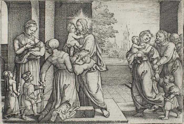 Christus und die Kinder.