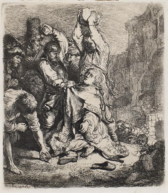 Steinigung des heiligen Stephanus.