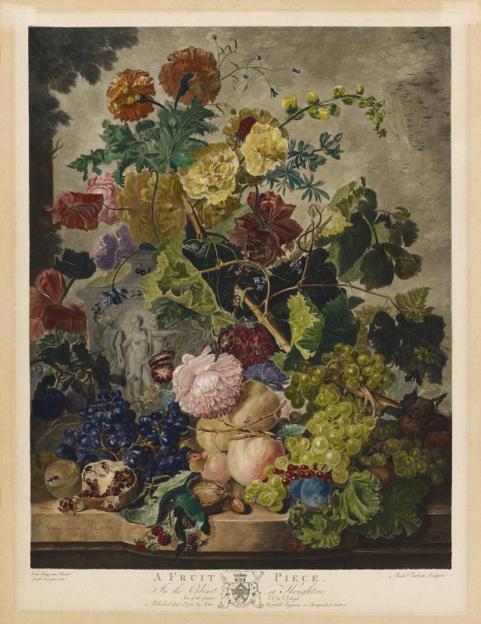 A Flower Piece / A Fruit Piece. (Blumen- und Fruchtstück).