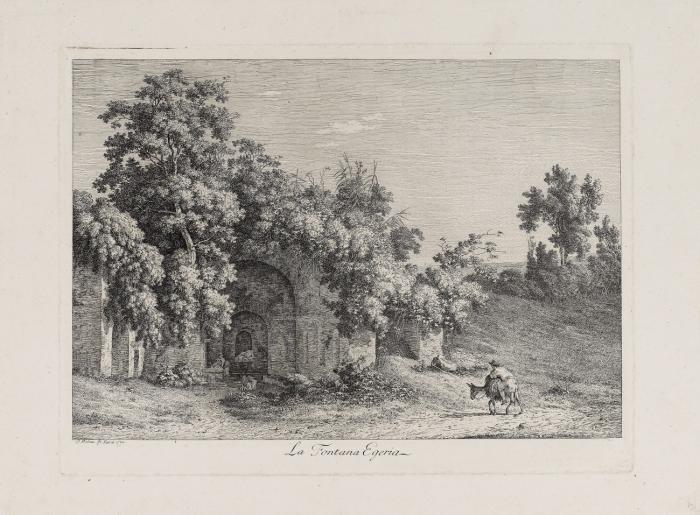 Ansicht der Fontana Egeria.