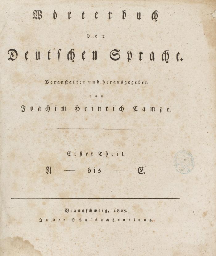 Wörterbuch der Deutschen Sprache. 5 Bde. und Ergänzungsband in 6 Bdn.