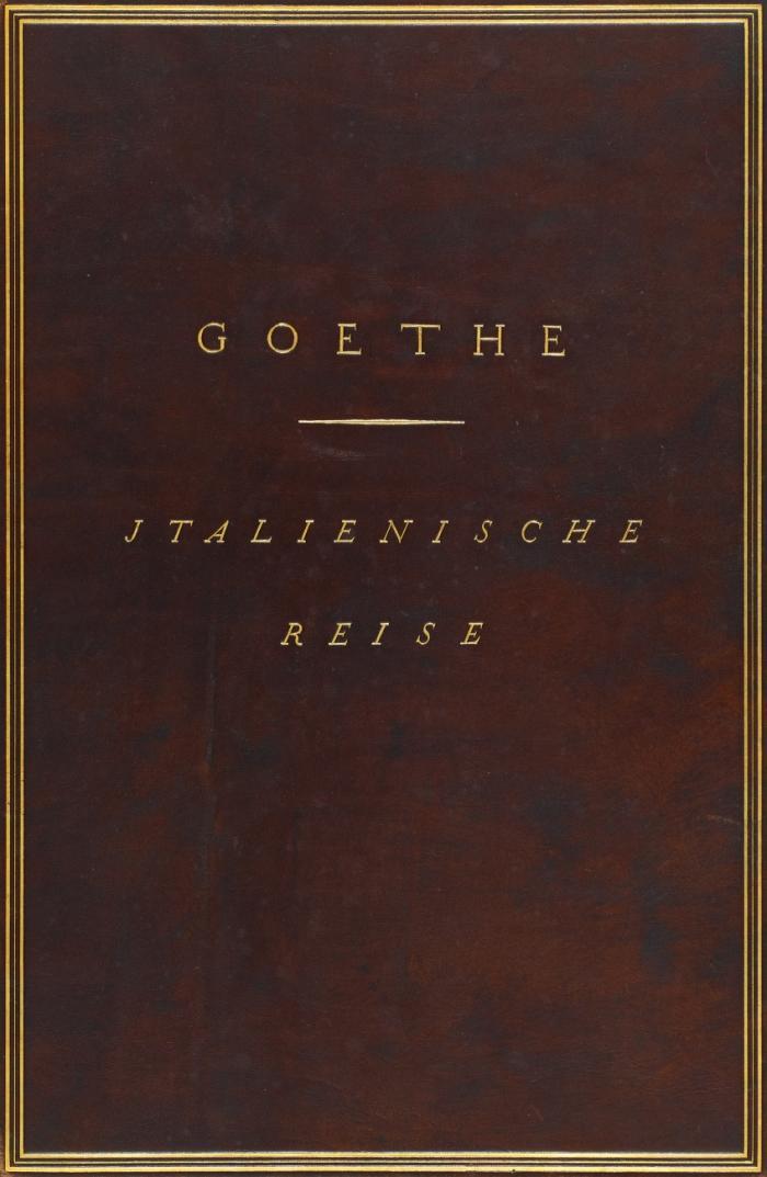 Italienische Reise. Mit den Zeichnungen Goethes, seiner Freunde und Kunstgenossen. Mit Unterstützung des Goethe-National-Museums hrsg. von G. v. Graevenitz.