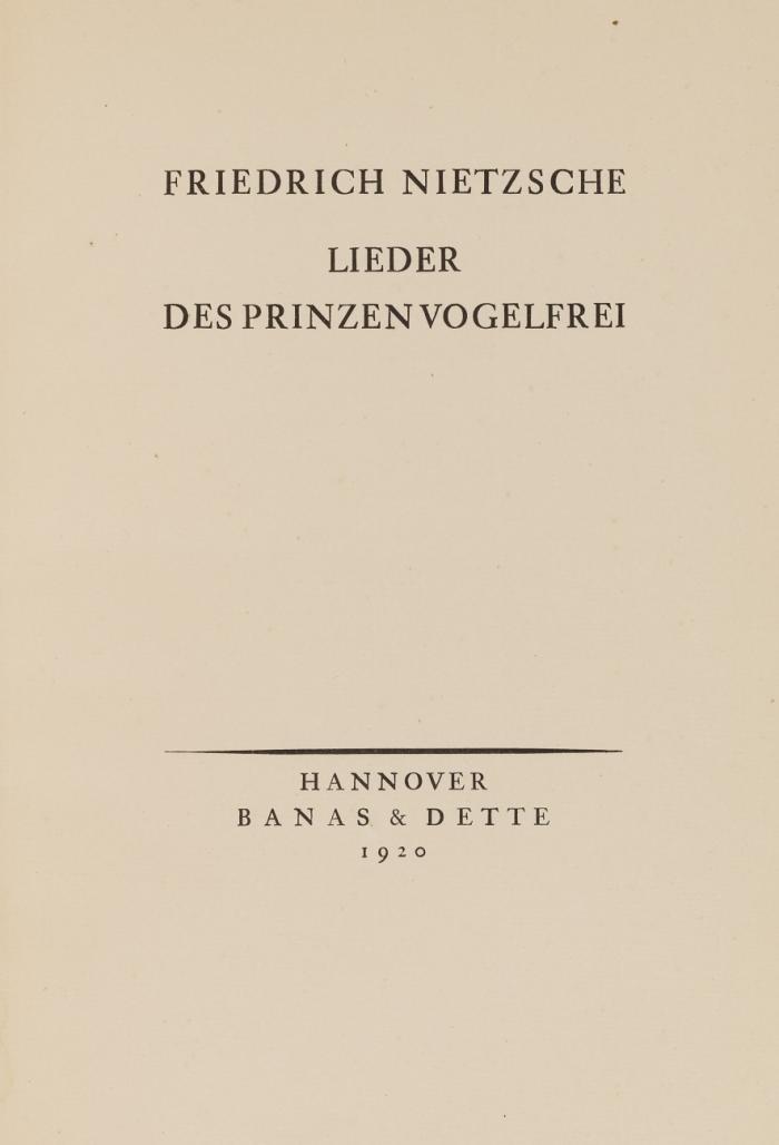 Lieder des Prinzen vogelfrei.