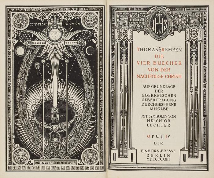 Die vier Buecher von der Nachfolge Christi. Auf Grundlage der Goerresschen Uebertragung durchgesehene Ausgabe.