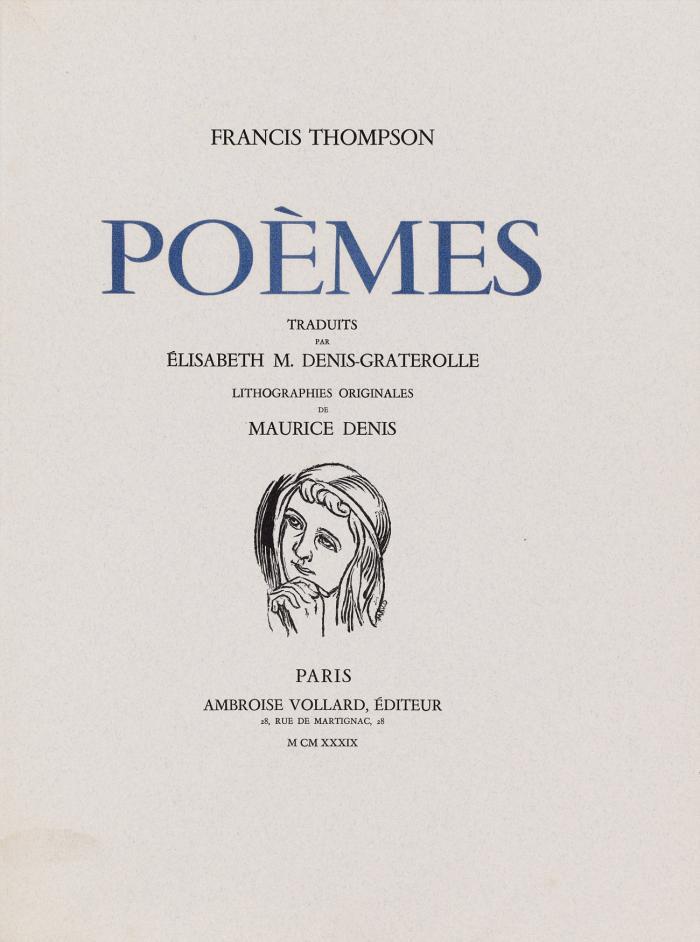 Poèmes. Traduits par Élisabeth M. Denis-Graterolle.