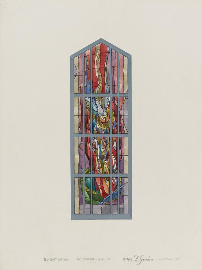 HOLY SPIRIT WINDOW (GRACE LUTHERAN CHURCH, MINNETONKA, MINNESOTA)