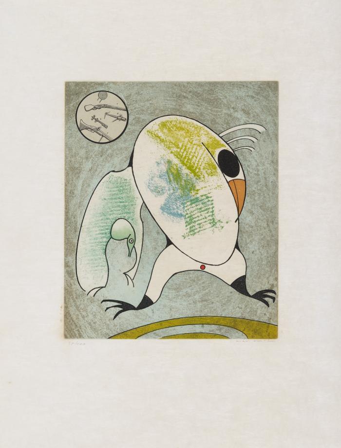 DEVANT MON AILE DROITE COUVE LE MORNE MILITAIRE (AUS: OISEAUX EN PÉRIL)