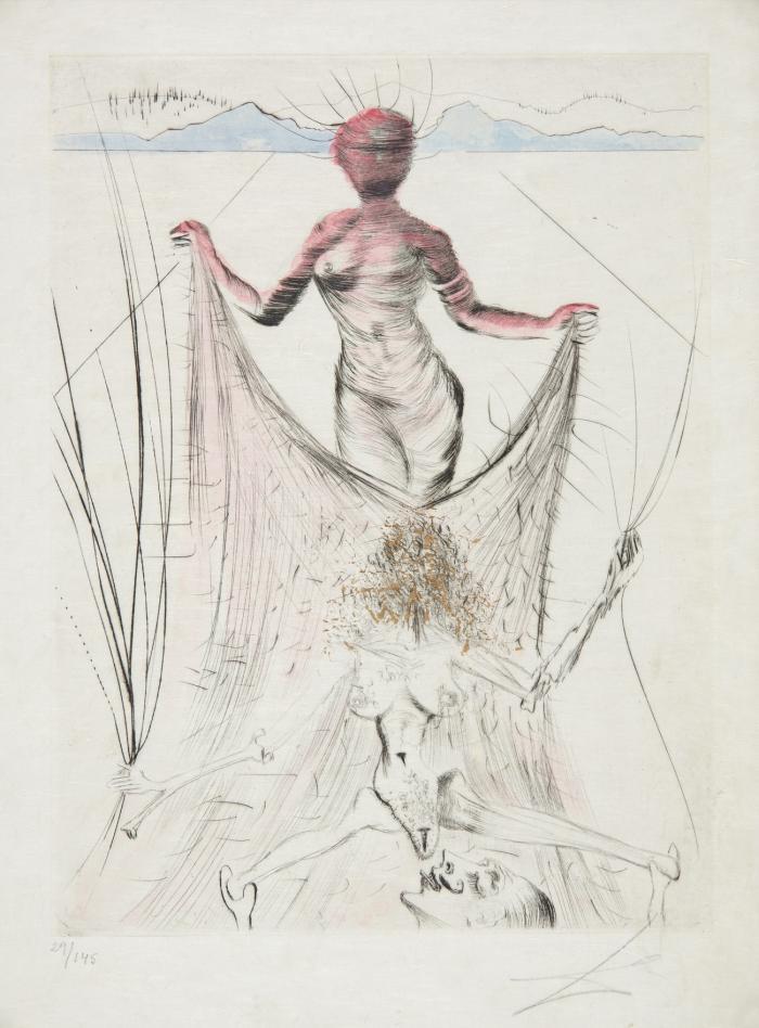 FEMME TENANT .../ LA BOTTE VIOLETTE / LE TORSE / LES NÉGRESSES / FEMME À LA BÉQUILLE / LE DÉMON AILÉ (AUS: VÉNUS AUX FOURRURES)