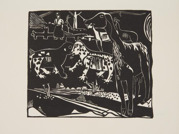 SAMMLUNG AUFLAGEDRUCKE (AUS: JAHRBUCH DER JUNGEN KUNST 1921 / DAS QUERSCHNITTBUCH 1924 / DER KEILRAHMEN 1949