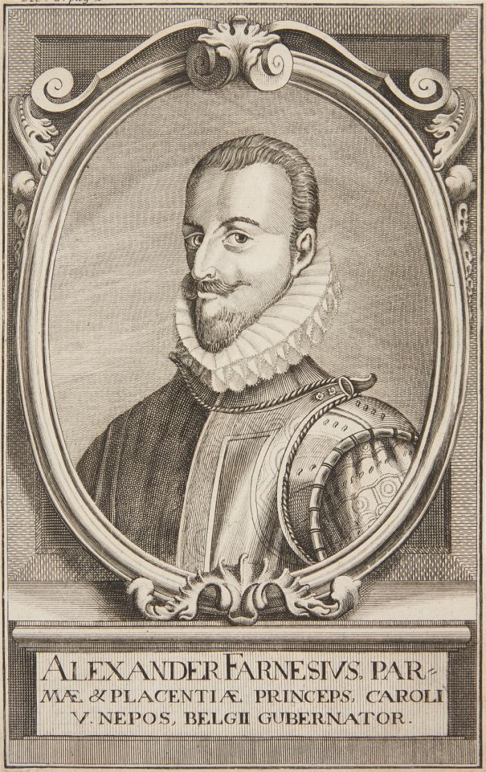Porträts. Alessandro Farnese. 2 Blatt Kupferstiche. um 1670