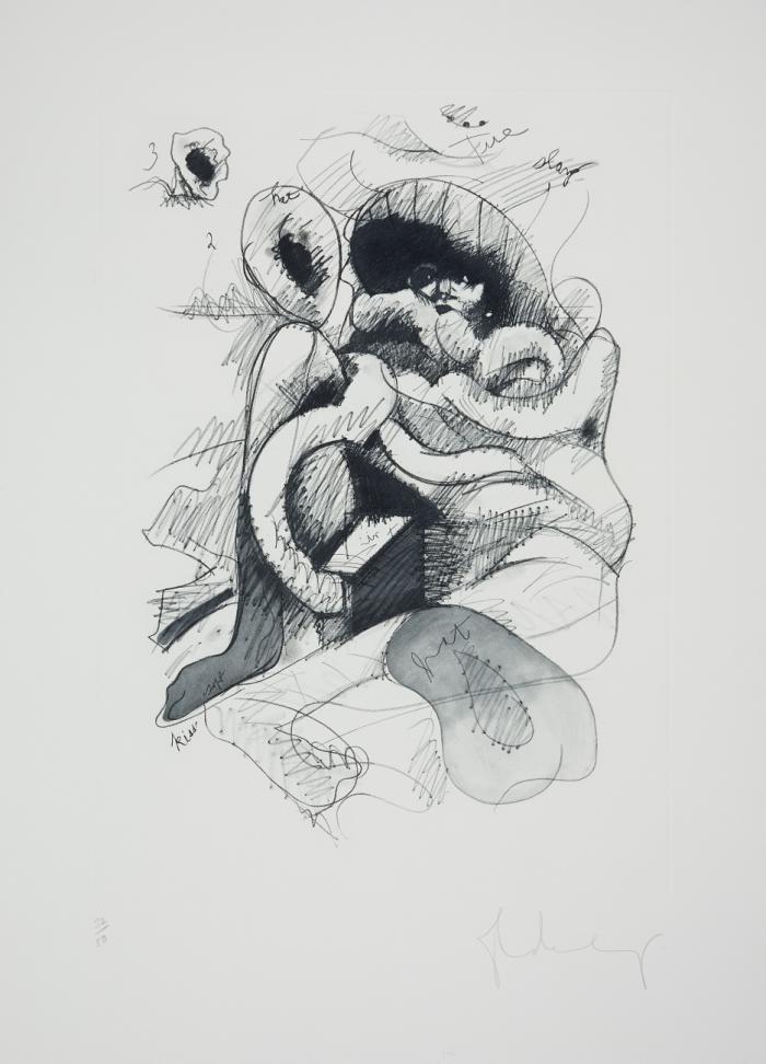 WOMAN ENTWINED IN GIANT ELECTRIC CORD (EDITION A)