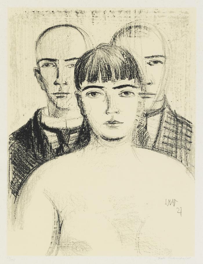 DREI FIGUREN (DOPPEL-SELBSTBILDNIS MIT MARTHA HEGEMANN)