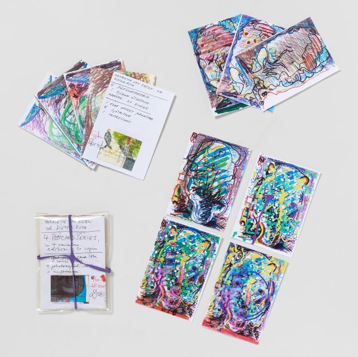 4 POSTCARD SERIES IN 4 VARIATIONS A-D