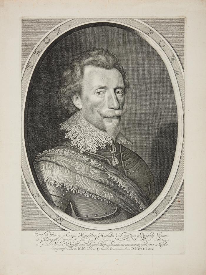 Porträts. - Peter Ernst Graf von Mansfeld, 1624. / Graf Axel Gustafsson Oxenstierna af Södermör, 1636.