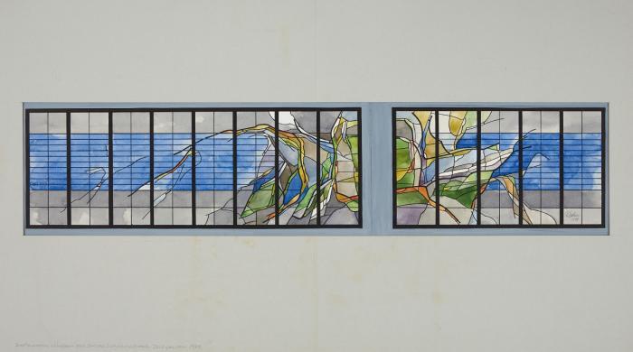WEST ELEVATION WINDOW, OUR SAVIORS LUTHERAN CHURCH (JACKSON, MINNESOTA)