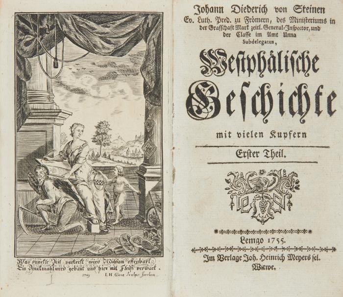 Westphälische Geschichte. 4 Tle. in 5 Bdn.