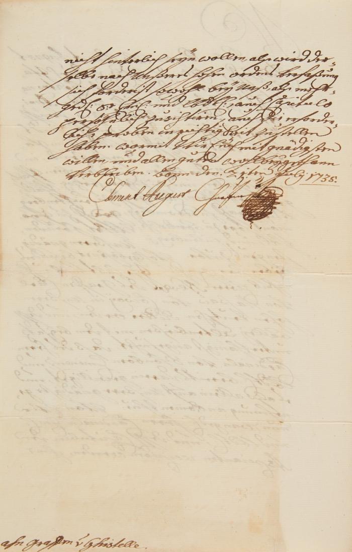 Brief mit e. U.;