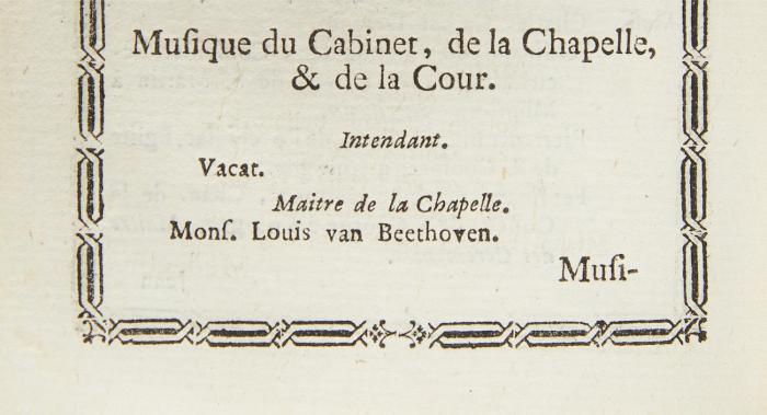 Calendrier de la Cour ... pour ... MDCCLXV. Par J. P. N. M. Vogel. Bonn 1764.