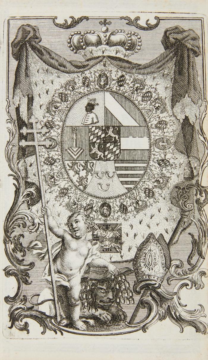 Nouveau Calendrier du trés illustre chapitrale Ordre Equéstre  et Militaire de Bavière  ... de Saint Michel Archange pour l'an MDCCLXXXVII. Avec l'approbation de S.A.S. Le Grand Maitre du dit ordre [Kurfürst Karl Theodor von der Pfalz]. Par Jéan Bap. Casimir de Hahn.