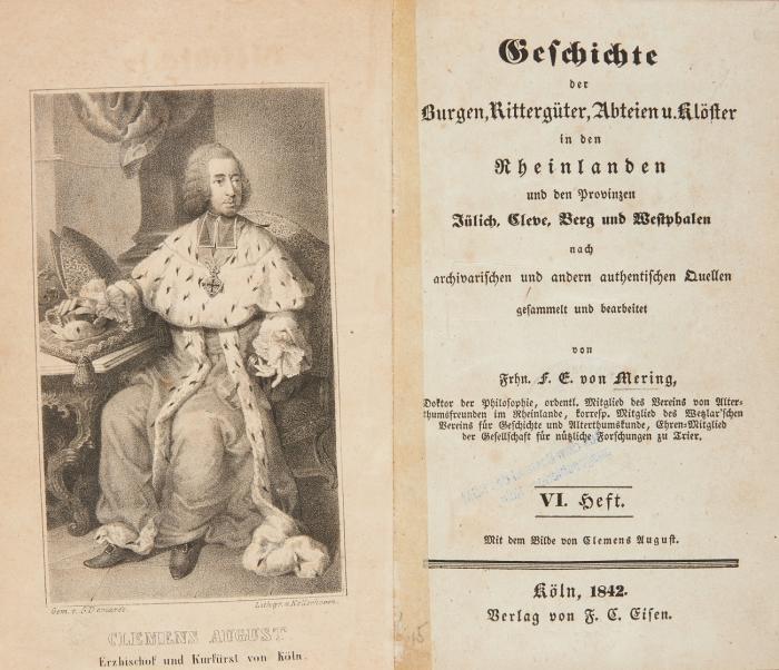 Erzbischöfe und Kurfürsten von Köln. - Konvolut von 6 Bänden.