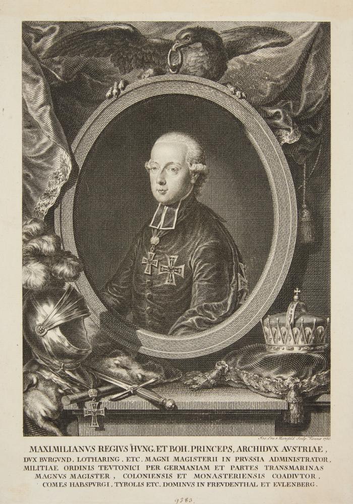 MAXIMILIAN FRANZ VON ÖSTERREICH, Erzbischof und Kurfürst von Köln
Wien 1756 - 1801 Hetzendorf

3 Bildnisse