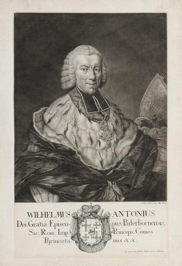 WILHELM ANTON VON DER ASSEBURG, Nachfolger von Clemens August als Fürstbischof von Paderborn
Schloss Hinnenburg bei Brakel 1707 - 1782