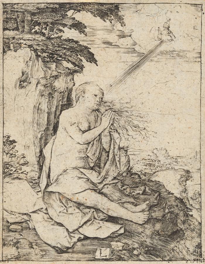Maria Magdalena in der Wüste.