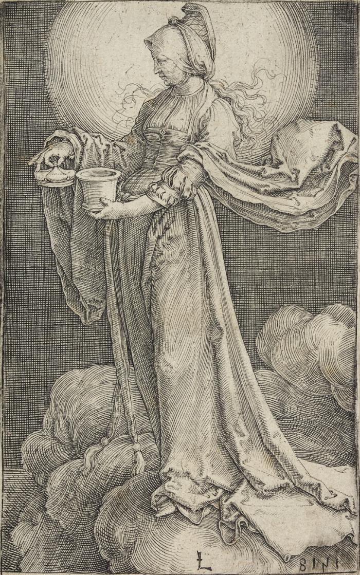 Maria Magdalena in den Wolken.
