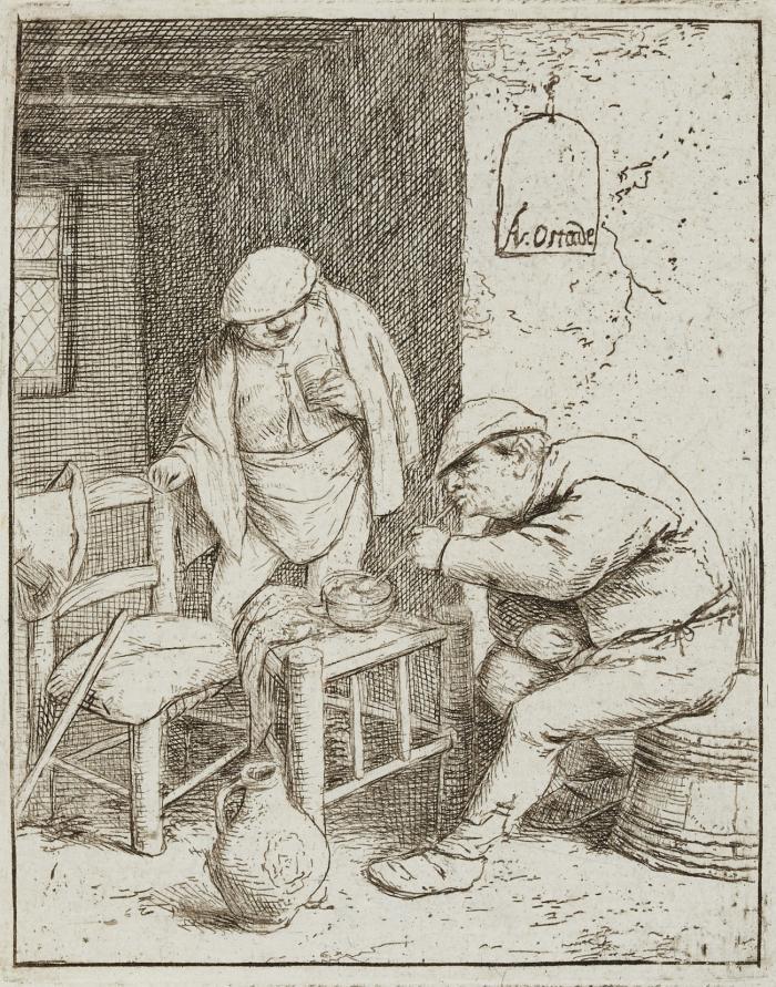 Der Raucher und der Trinker.