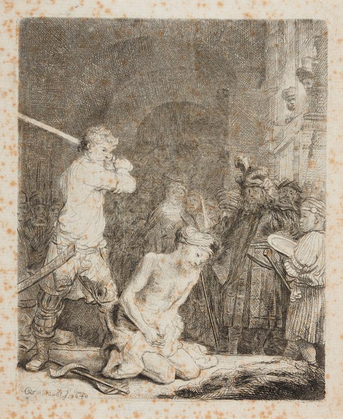 Die Enthauptung Johannes des Täufers.