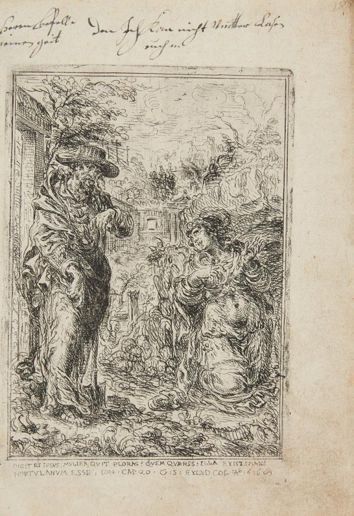 Der auferstandene Christus erscheint Maria Magdalena als Gärtner. 1616.