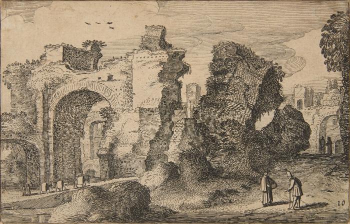 Die Ruinen der Caracalla-Thermen in Rom.