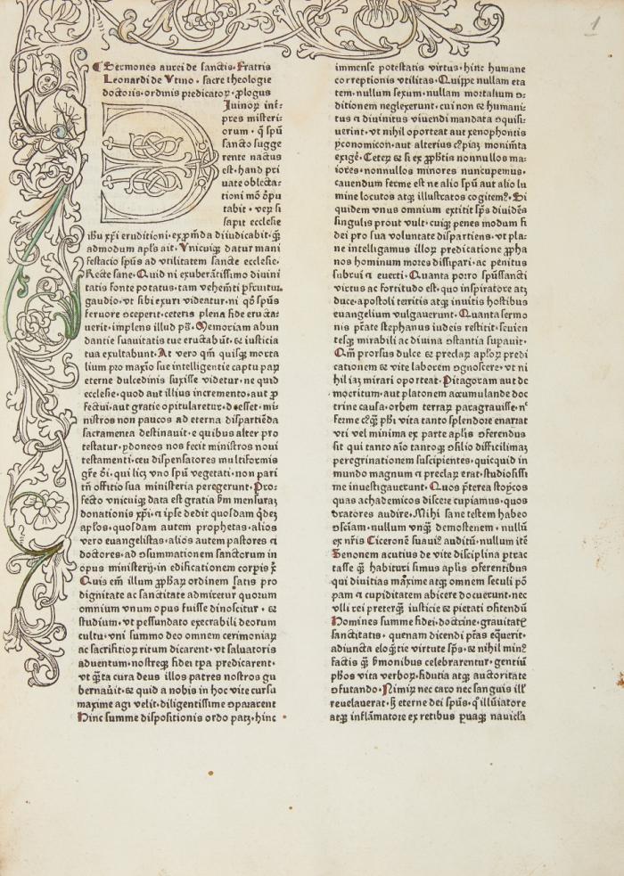 Sermones aurei de sanctis. Mit Tabula von Felix Fabri. Mit ital. Mariengedichten 