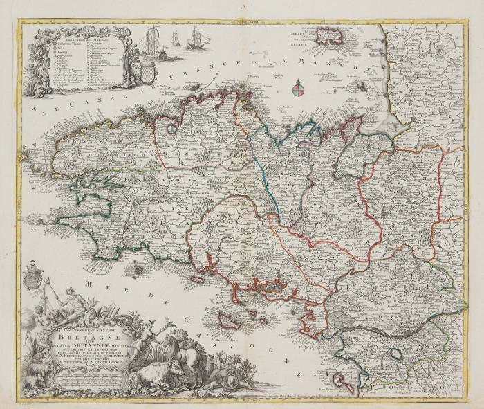 Bretagne. - Gouvernement General de Bretagne, sive Ducatus Britanniae minoris superioris et inferioris cum insulis circumjacentibus.