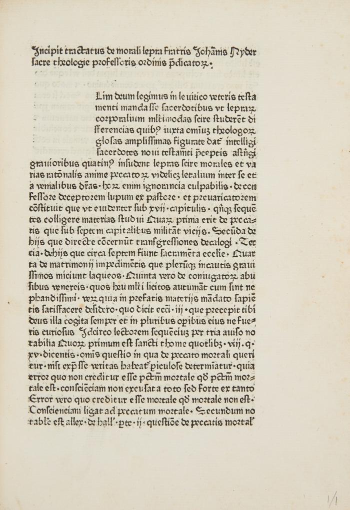 Manuale confessorum. / Angebunden ders.: De morali lepra.